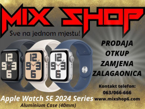 APPLE WATCH SE 2024 SERIES 40mm Aluminium sat Garancija Gps smart