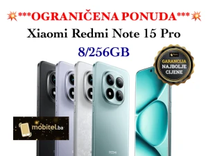 Xiaomi Xiaomi Redmi Note 15 Pro Black 8GB 256GB NOVO GARANCIJA