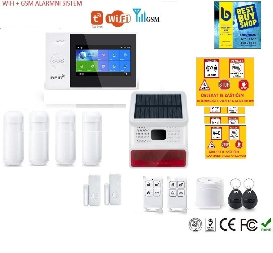Wifi + gsm alarm alarmni sistem