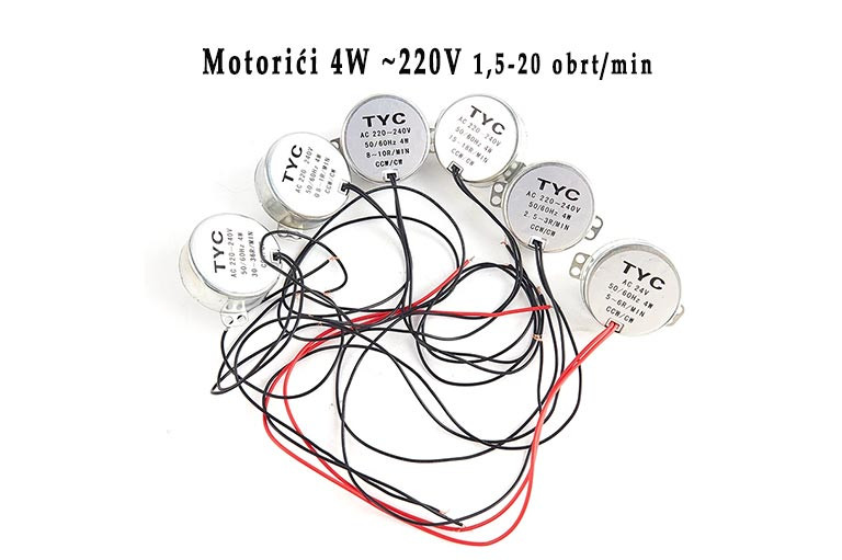 Motorić mikrovalne inkubatora roštilja 14w 2.5-3 obrt