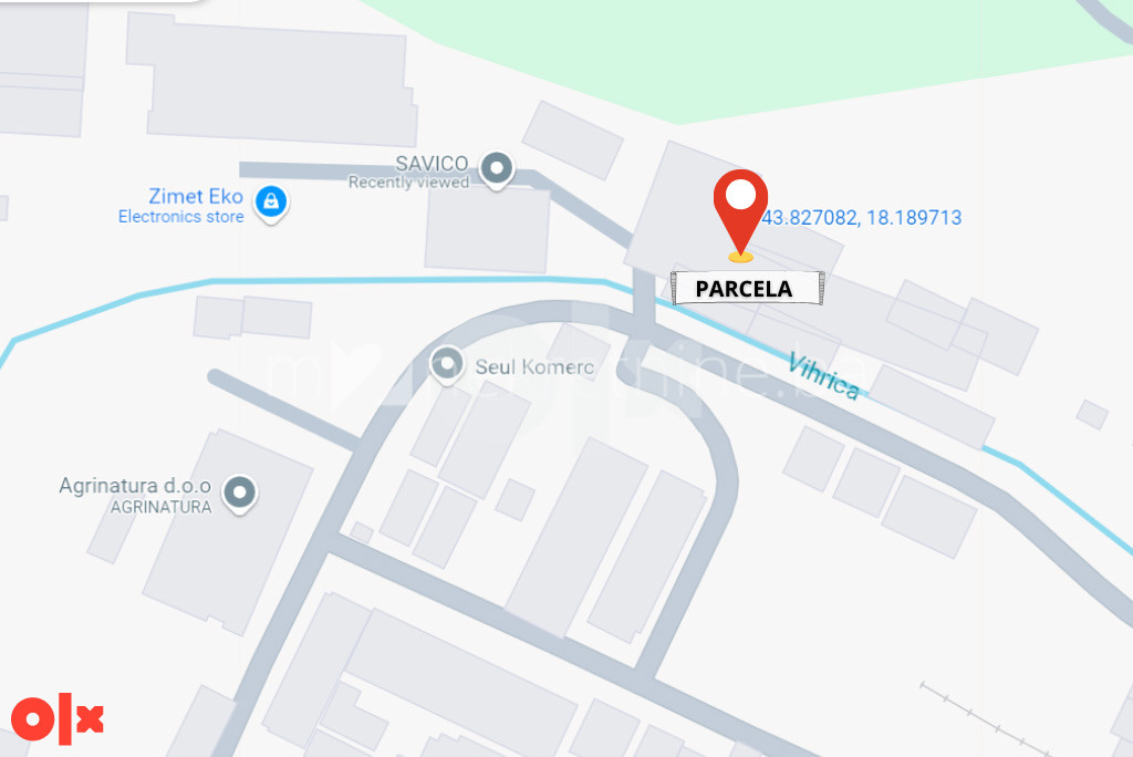 Hadžići, Parcela 15 duluma sa dva skladišna objekta 8