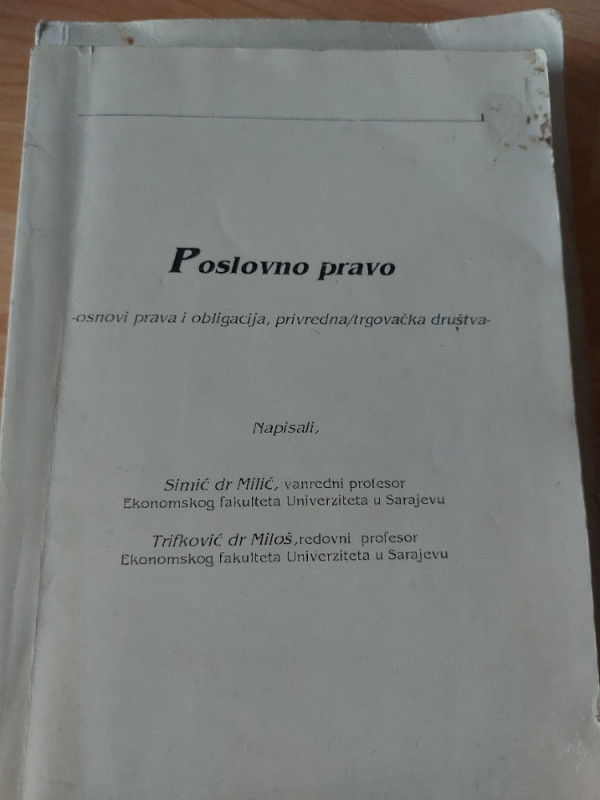 Knjige Pravni fakultet - pravo