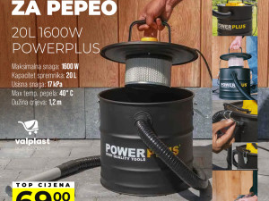 POWERPLUS USISIVAČ ZA PEPEO 1600W