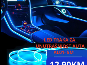 LED TRAKA ZA UNUTRAŠNJOST AUTA 5M