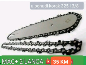 Mač za motorku sa 2 lanca
