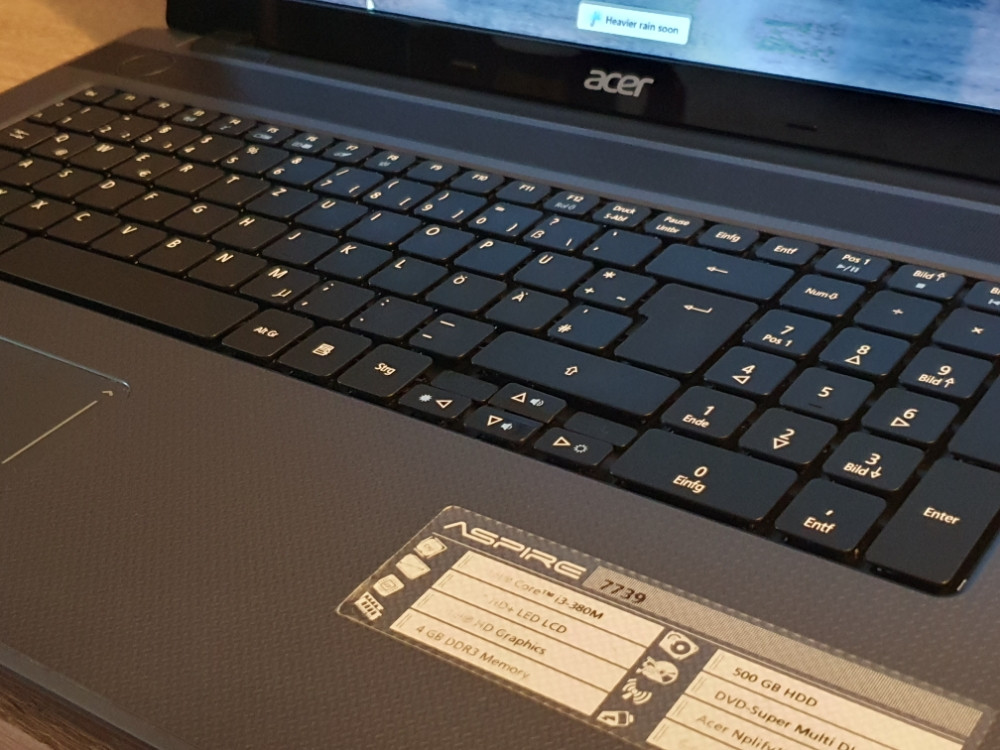 Acer Aspire 7739/3GB Ram-a/500GB HDD