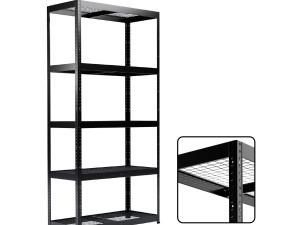 POLICA METALNA MREŽA 180X90X40cm 875kg BLACK FROZEN