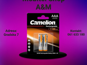 CAMELION PUNJIVA BATERIJA R03 MICRO AAA 1000MA BP2