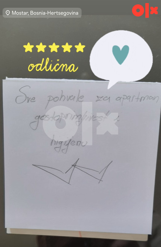Stan na dan Mostar (centar /parking besplatan) 20