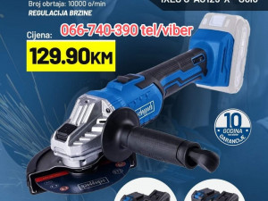 Scheppach aku ugaona kutna brusilica IXES C AG125 X  2ah baterija