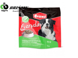 Hrana za odrasle pse EVERYDAY s govedinom Friend 1 kg