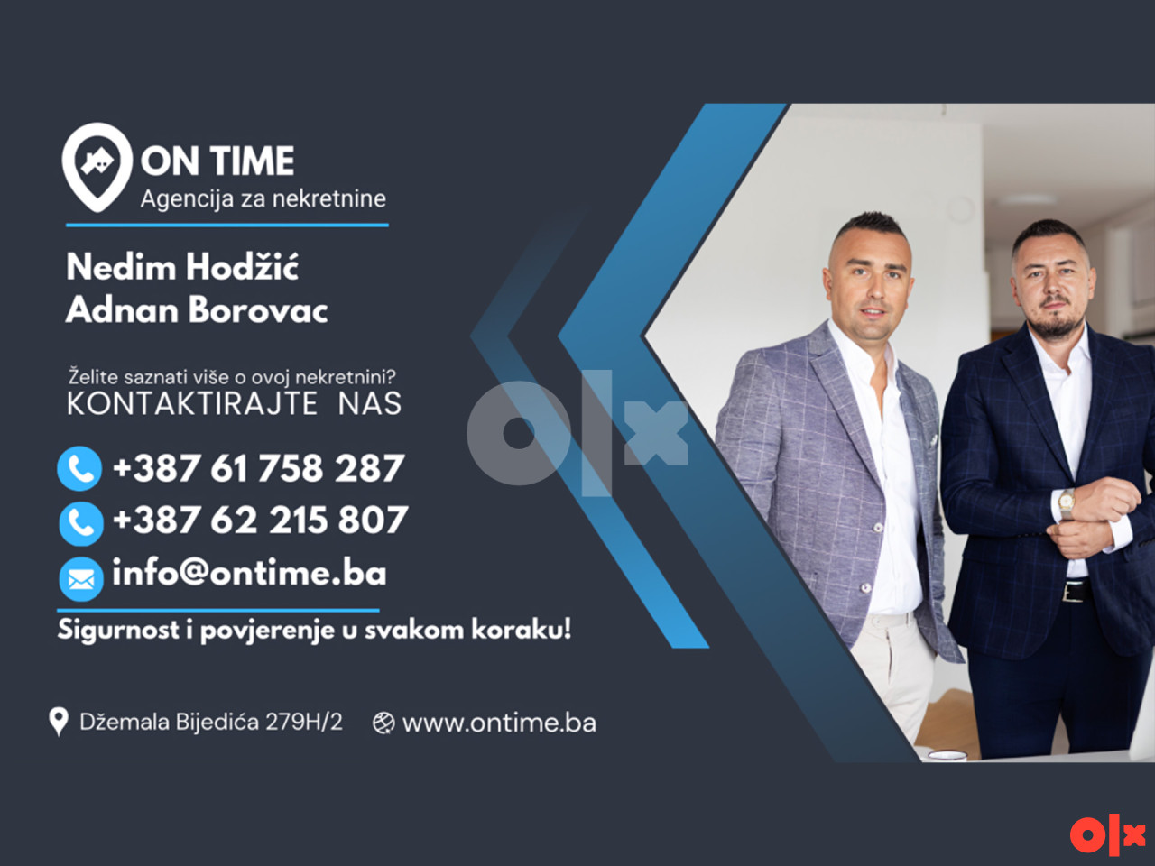 ON TIME izdaje: Stan, dvosoban, Stup, Sarajevo