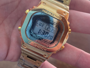 Casio G Shock sat G-Steel series FULL STEEL GOLD