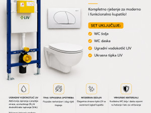LIV set ugradbeni vodokotlić Selenite