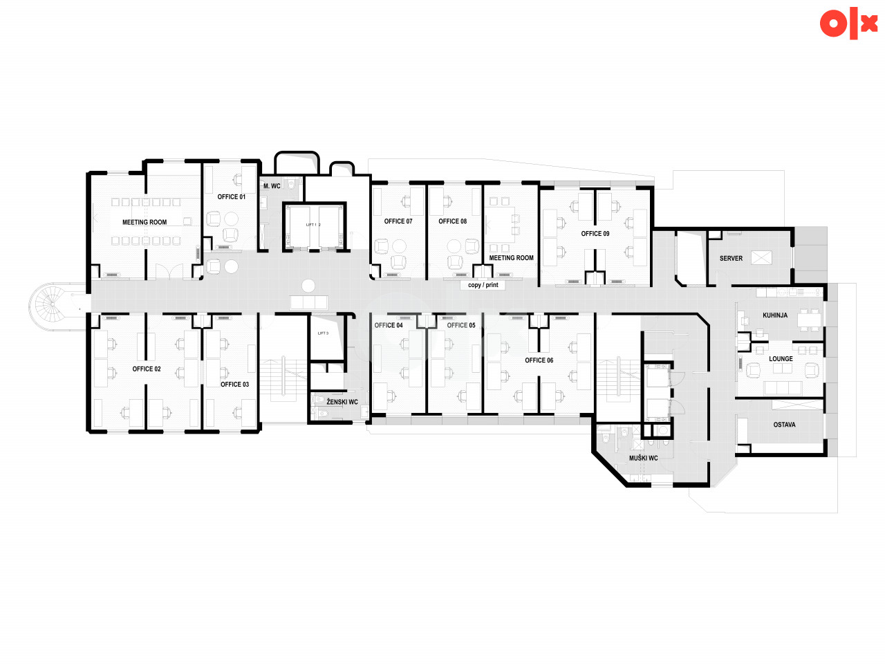 Kancelarijski prostor Tuzla 650m2 2