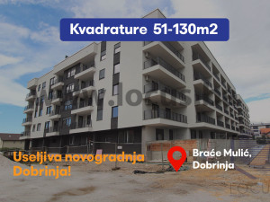 NOVOGRADNJA DOBRINJA: Dvosoban stan s terasom