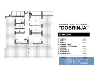 NOVOGRADNJA DOBRINJA:Trosoban stan otvoren pogled