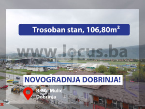 NOVOGRADNJA DOBRINJA:Trosoban stan otvoren pogled