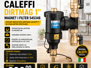 Caleffi Dirtmag 1" magnet i filter 545346