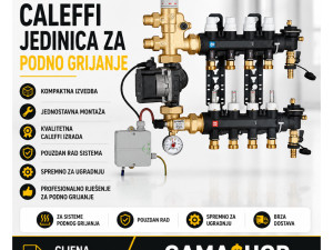 Caleffi jediniza za podno grijanje 1825C5 3 izlaza