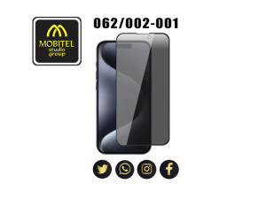 iPhone 15 5D Privacy Silikon Kong