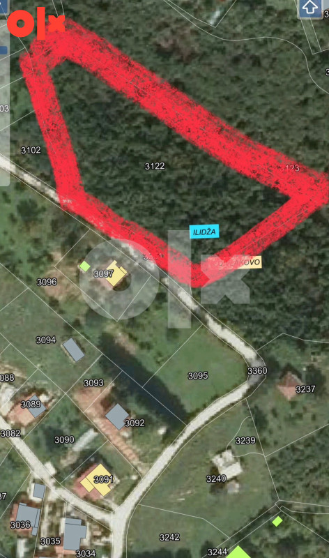 Zemljište Ilidža Vlakovo Blažuj 6130m2 2