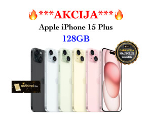 Apple iPhone 15 Plus 128GB Black i Yellow NOVO AKCIJA