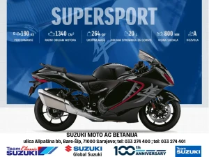 SUZUKI HAYABUSA 1300 SUPERSPORT BIKE - AC BETANIJA SARAJEVO
