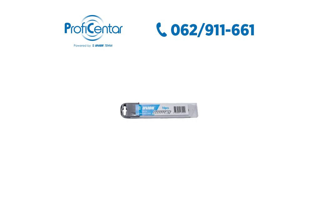 Unior - Set rezervnih nožića za skalpel 556A 126x25mm 556.1A