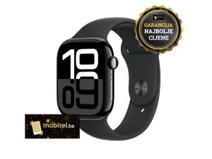 Apple Watch Series 10 46mm Jet Black Alu Sport Band