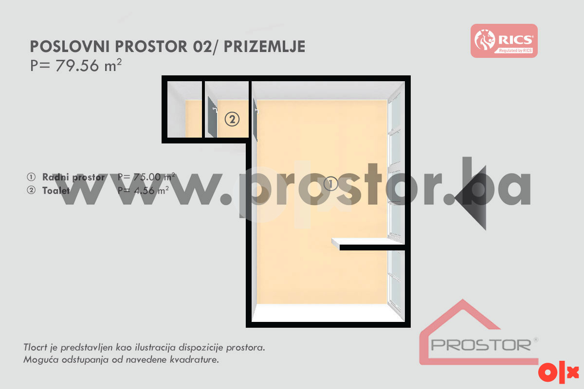 NOVOGRADNJA STUP!Poslovni prostor 79m2!