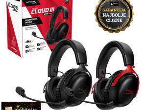 HyperX Cloud III 3 S Wireless Bežične Gaming Slušalice