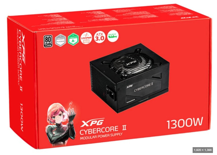 Adata XPG CyberCore II 1300W Pcie 5.0 Platinum Modular