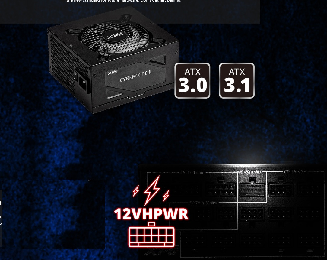 Adata XPG CyberCore II 1300W Pcie 5.0 Platinum Modular