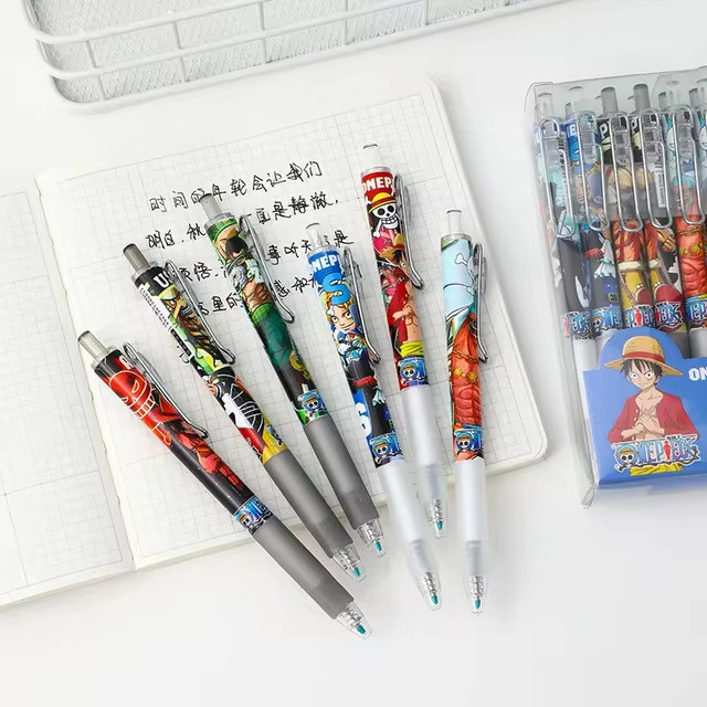 One Piece Hemijske Olovke, 6pcs Anime/Manga
