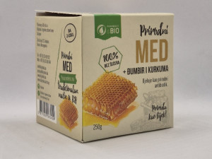 Med sa đumbirom i kurkumom 250g