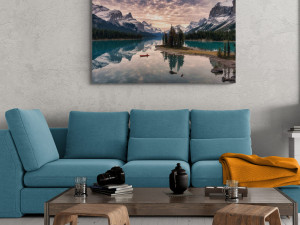 Jezero Maligne, Jasper, Priroda 90x60cm Jednodijelna