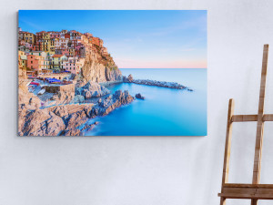 Selo Manarola, Italija, More, zalazak sunca 130x90cm Jednodijelna