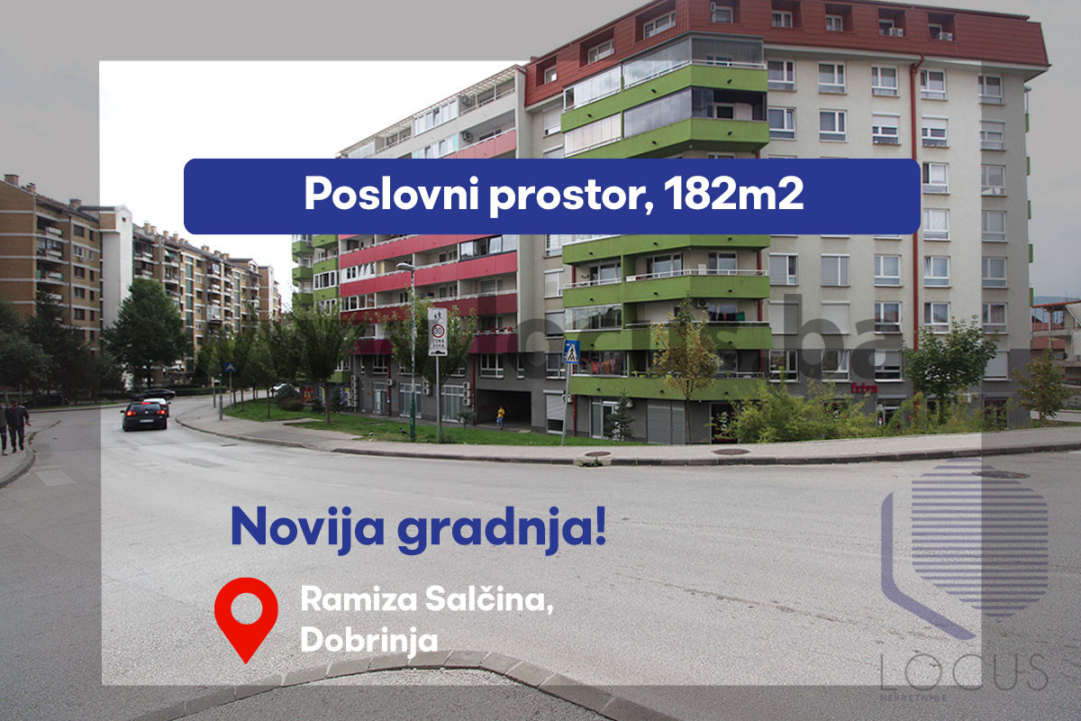 LOCUS: Poslovni prostor 182m2, Dobrinja, Novi Grad