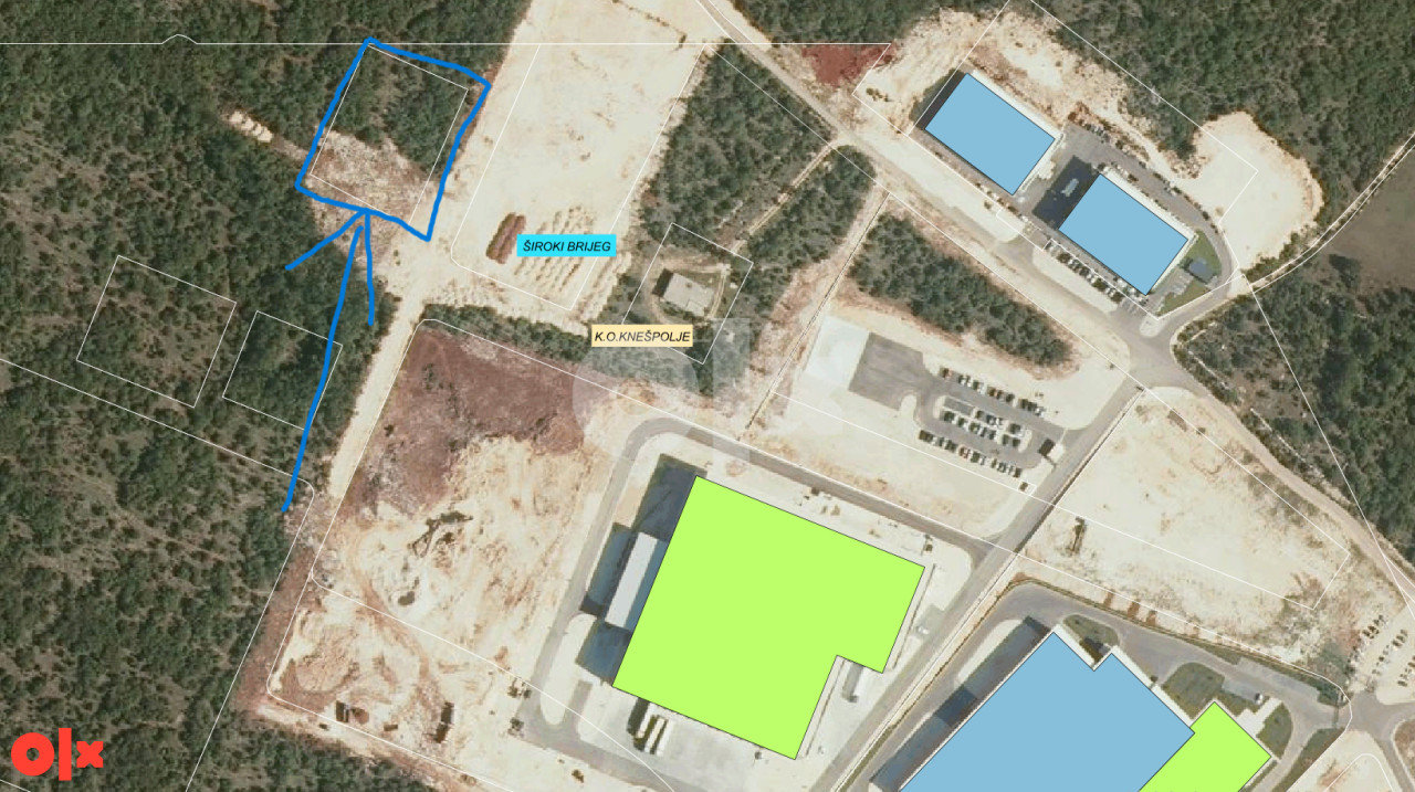 Zemljište Široki Brijeg 3100 m2 prodaja parcela