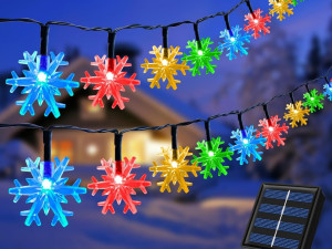 Solarne lampice pahulja color 100led 12m