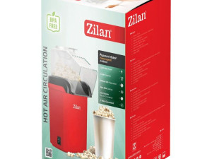 Zilan Aparat za kokice, 1200 W, crvena - ZLN8046