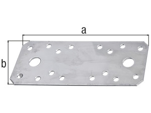 Ravna spojnica 133x55mmx2,5mm pocinčana - 31239