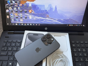 IPHONE 15 PRO 512GB BLACK KAO NOVO FUL PAKET BAT 86%