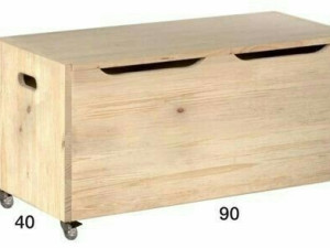 Drvena kutija za odlaganje stvari bunker za drva igračke postelji