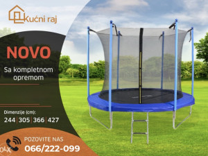 TRAMPOLINA 427 CM + LJESTVE