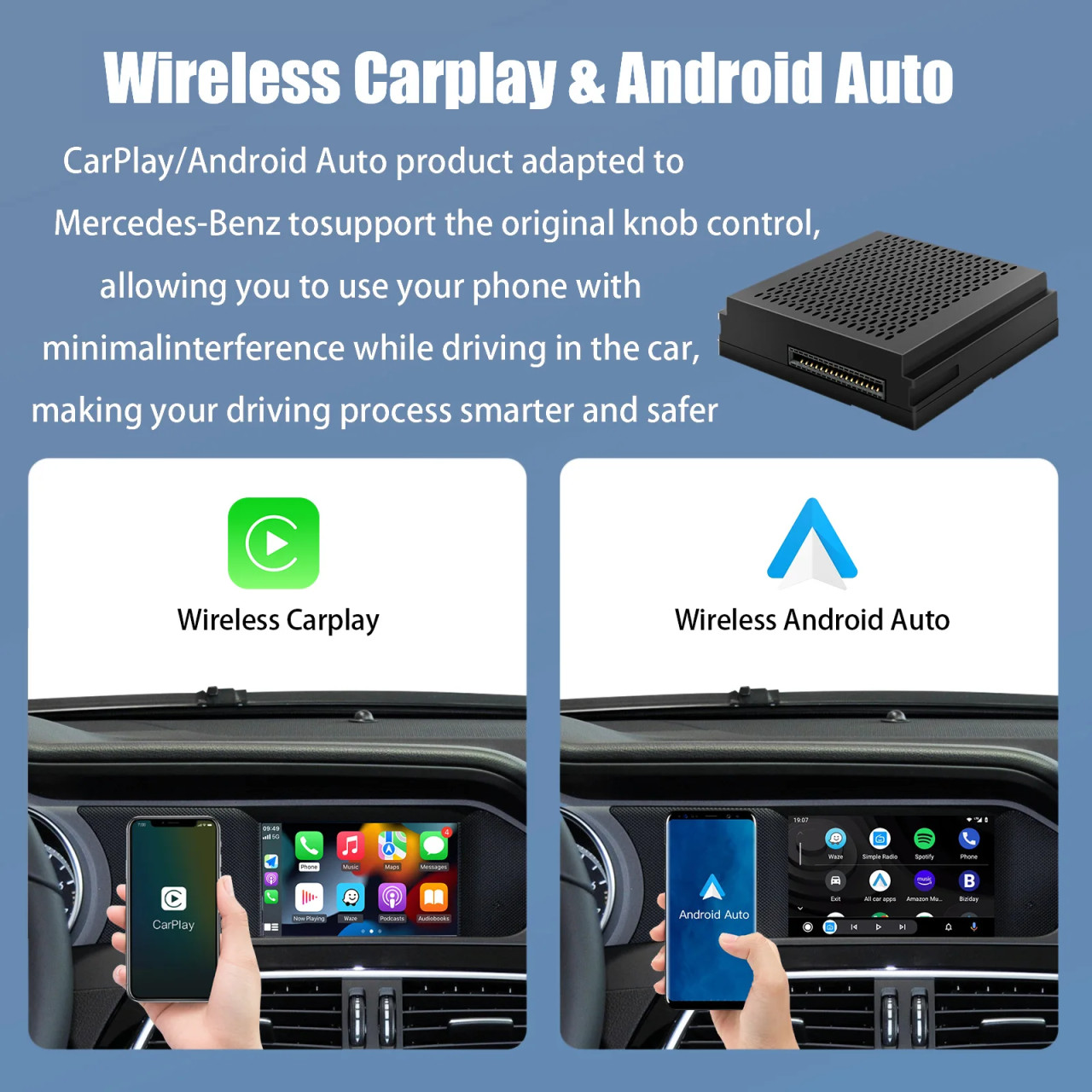 MERCEDES BECKER NTG 4.5 CARPLAY ANDROID AUTO MODUL