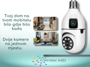 Dvostruka rotirajuća kamera u obliku sijalice