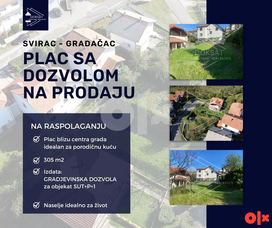 Zemljište Gradačac 305m2