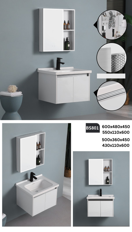 BS801-60 KUPAONIČKI SET D+G DIO + UMIVAONIK 60cm